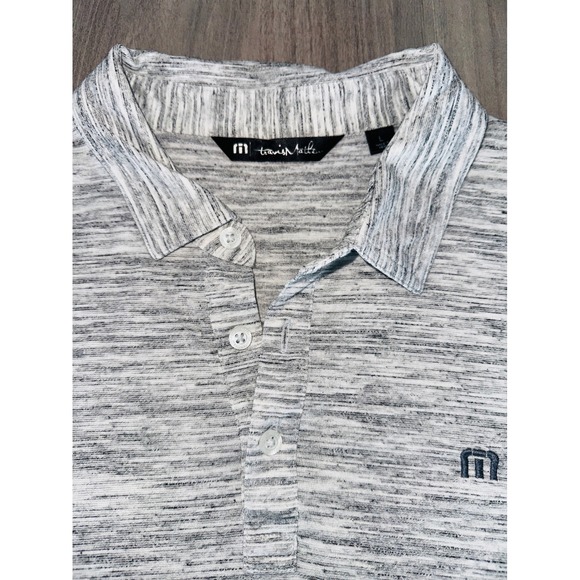 W1 Travis Mathew Flying Tortilla Golf Polo Heather Short Sleeve Shirt Large - Picture 3 of 6